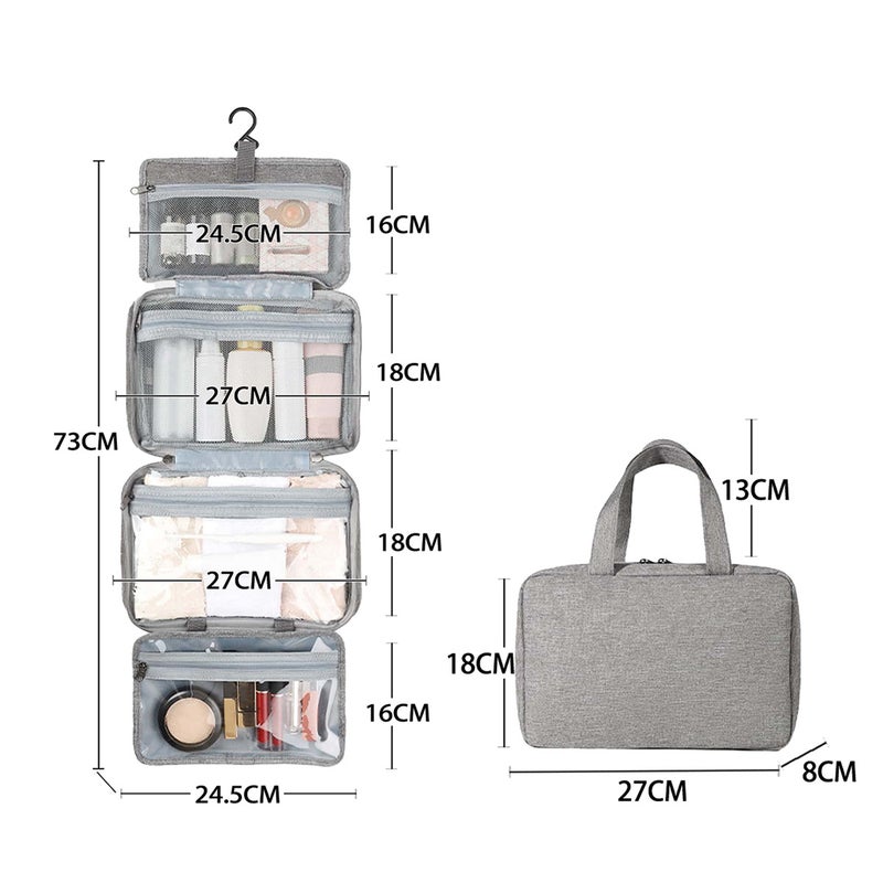 40% Dry And Wet Separation Can Be Hung Multi-Color Storage Wash Cosmetics Portable Wash Bag Cosmetic Bag - Image 4
